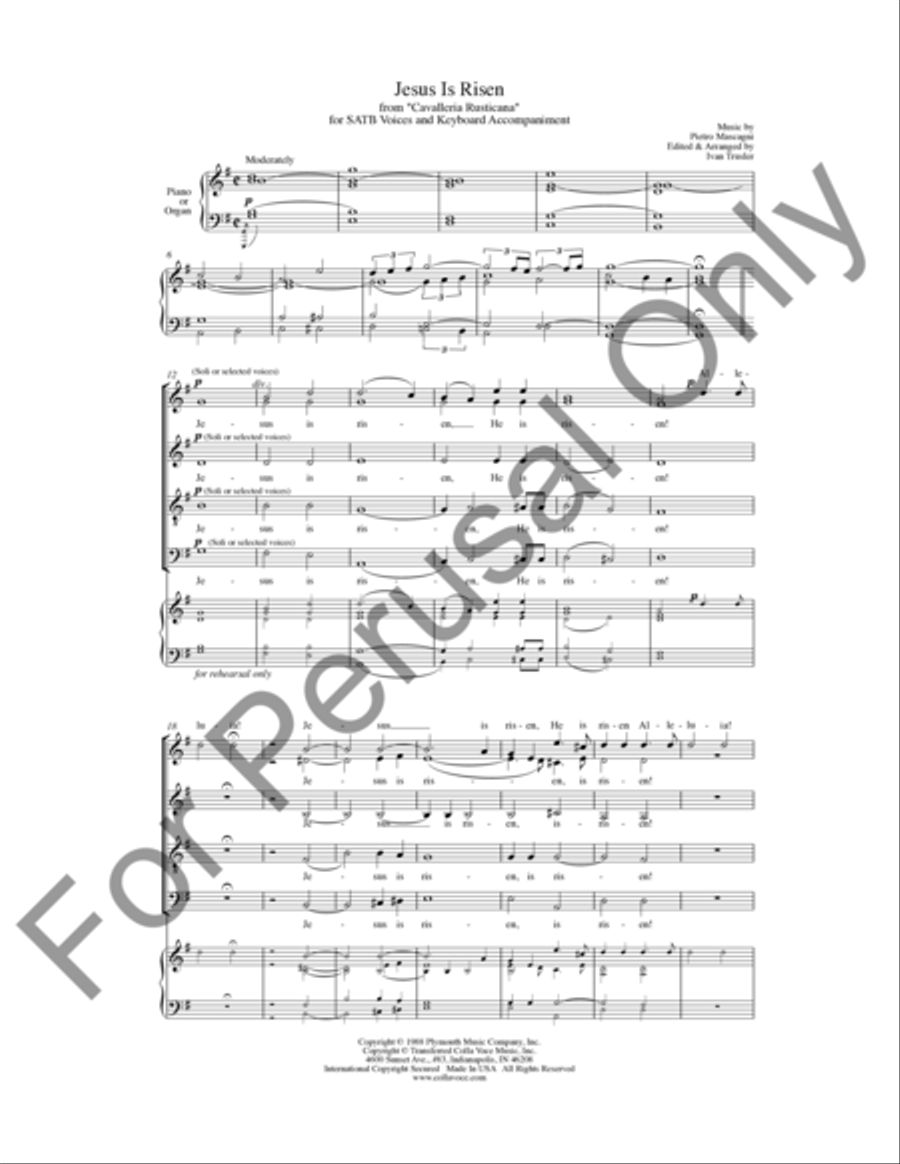 Jesus Is Risen (Choral Score) 4-Part scores gallery preview page 2