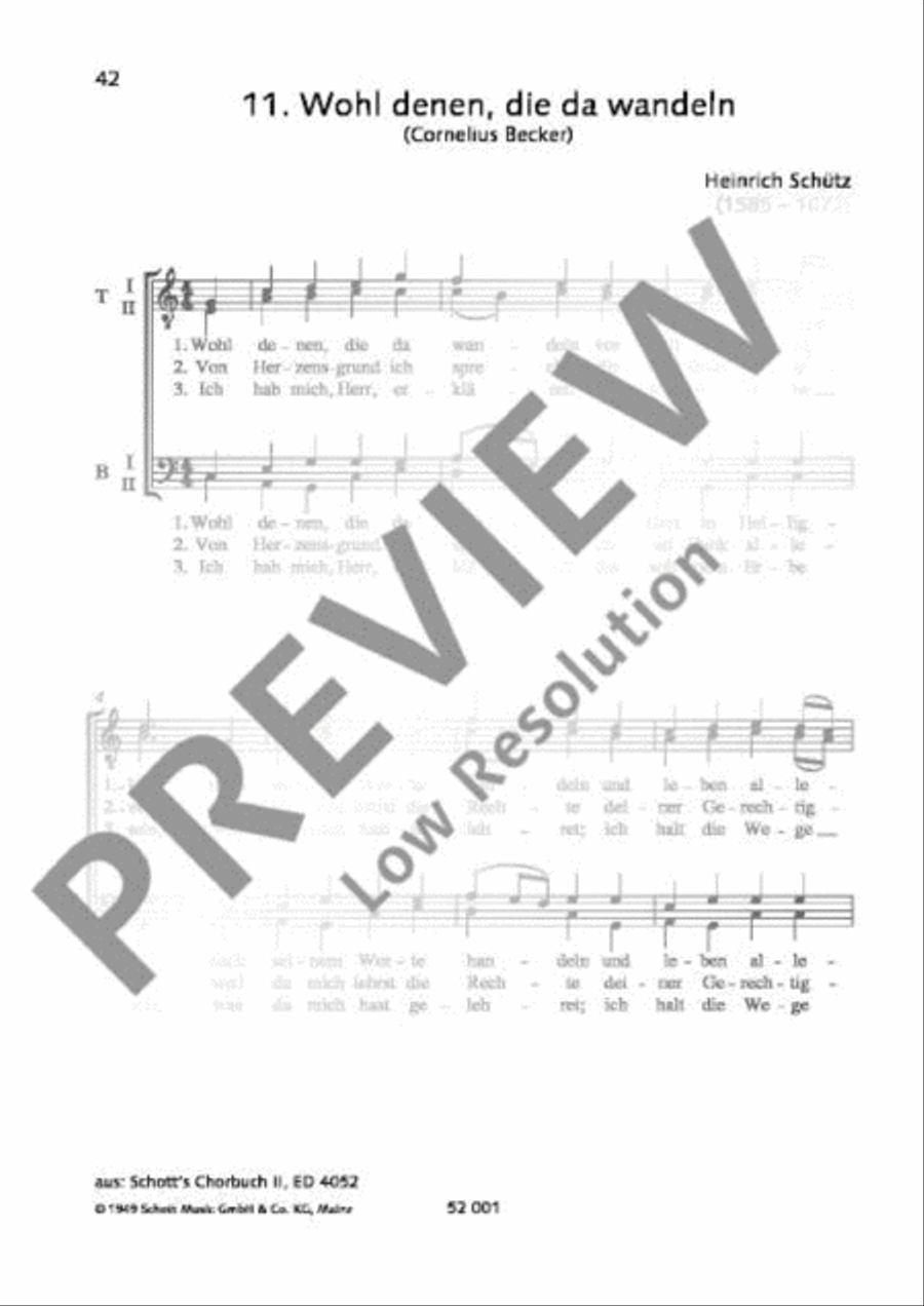 Wohl denen, die da wandeln TTBB scores gallery preview page 2