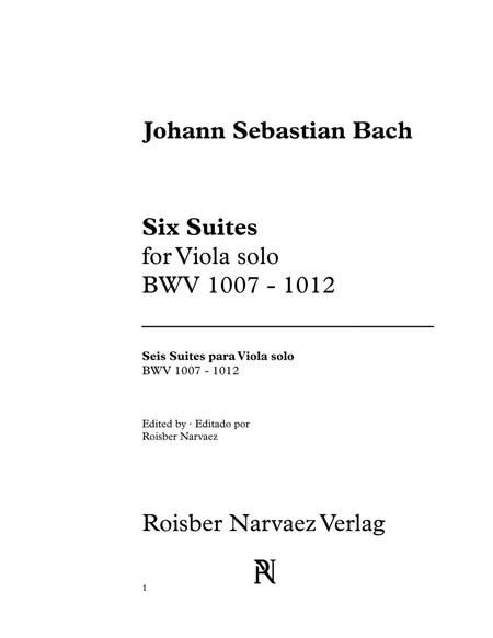 Viola 6 Suites Bach Urtext
