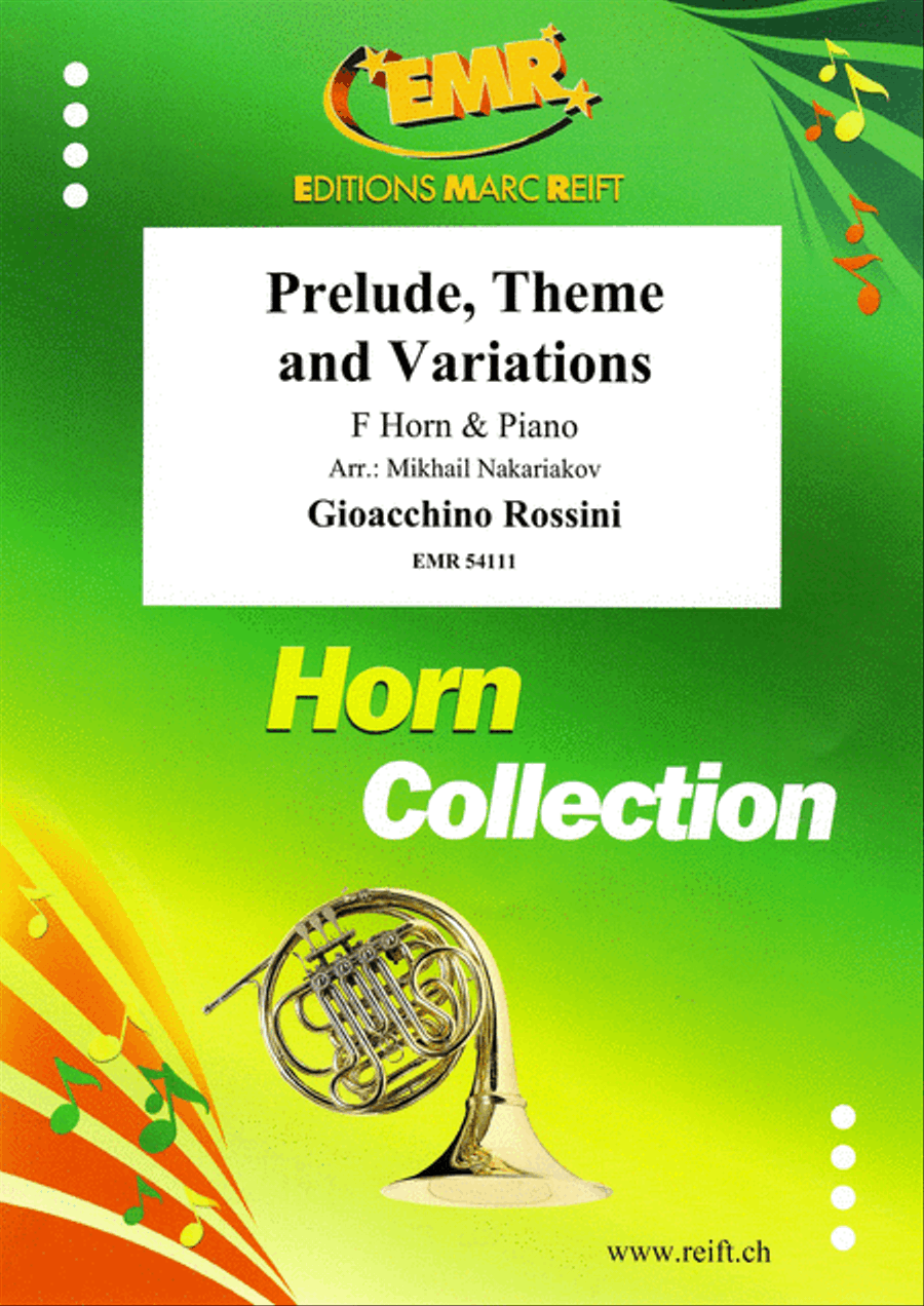 Prelude, Theme and Variations Horn scores gallery preview page 1
