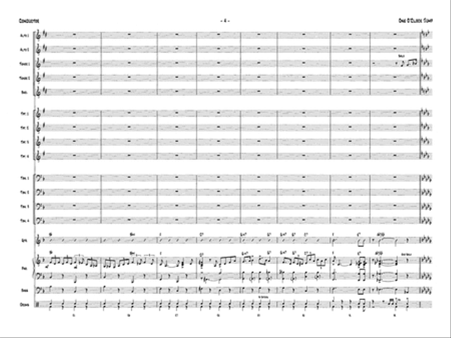 One O'Clock Jump: Score Jazz Ensemble scores gallery preview page 6