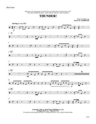 Book cover for Thunder!: 2nd Percussion