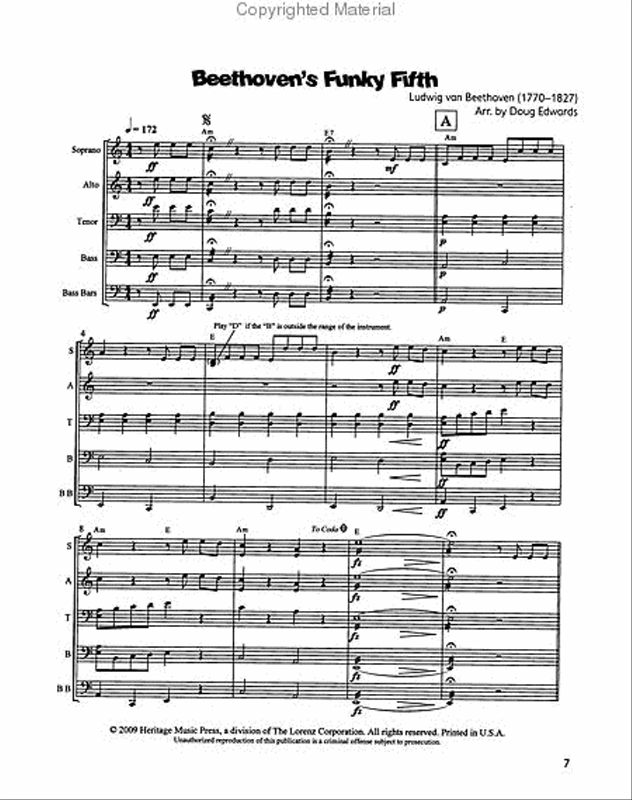 To Bach and Beyond Orff Instrument scores gallery preview page 2
