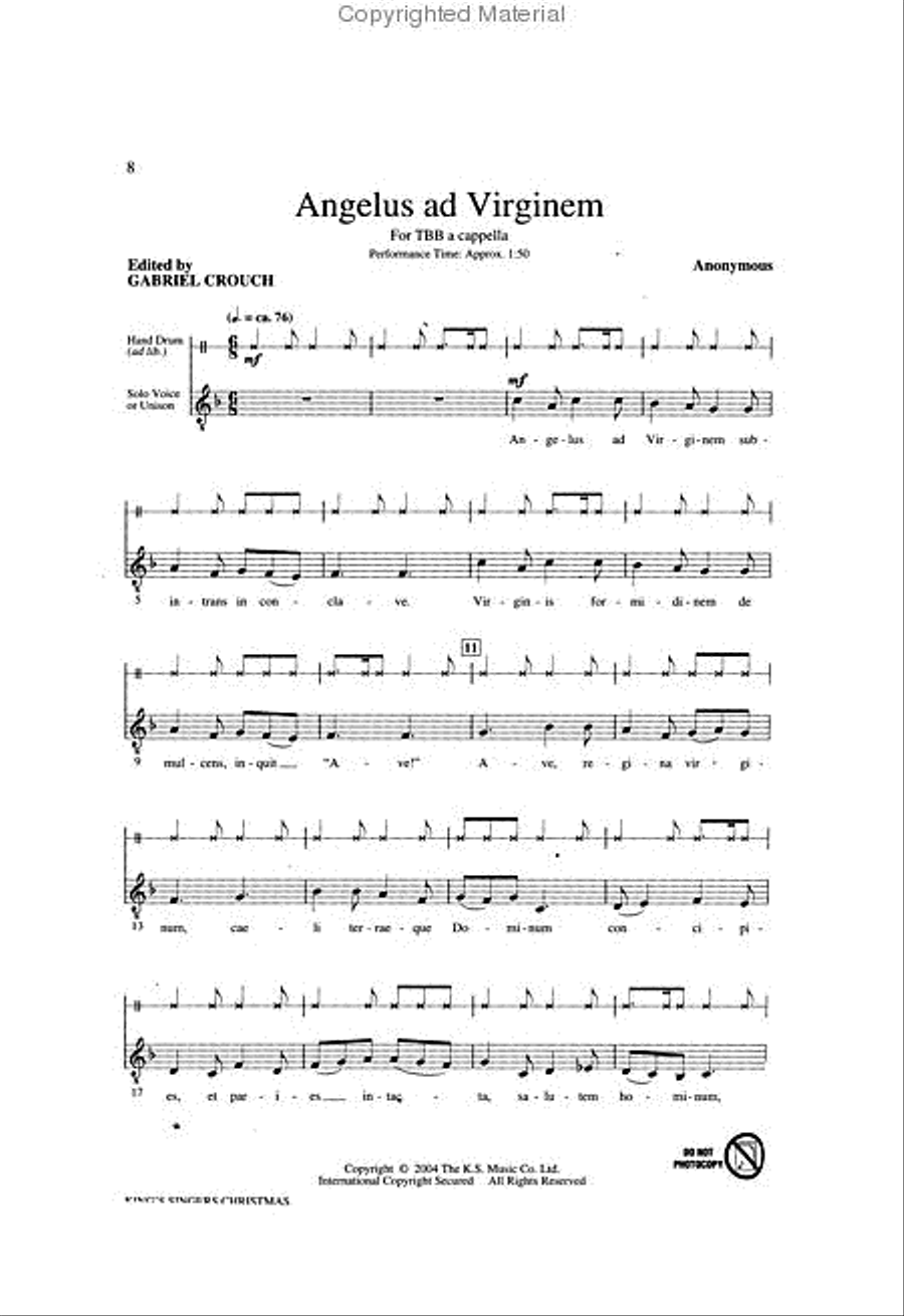 King's Singers Christmas (Collection) Divisi scores gallery preview page 3