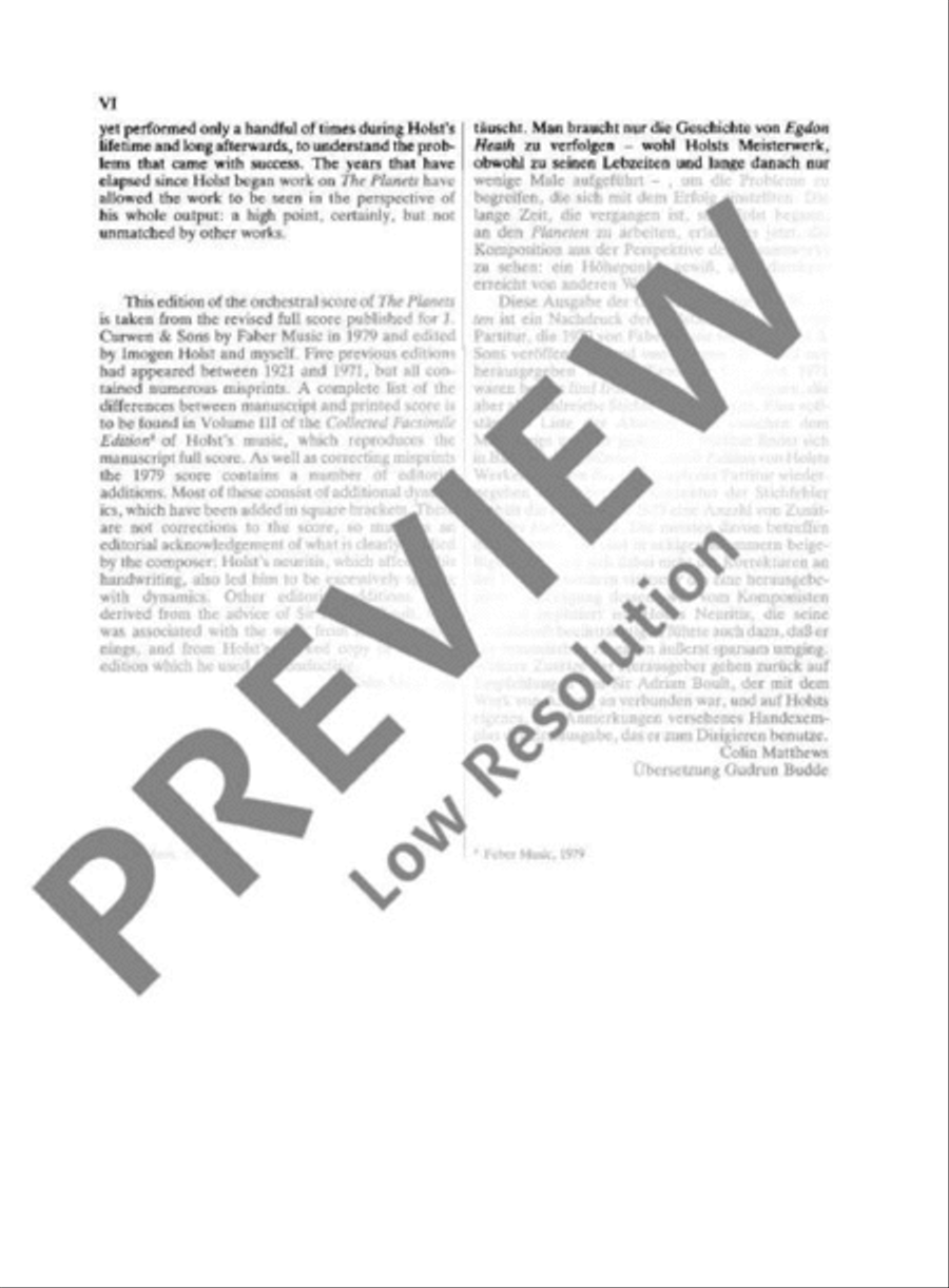 The Planets Orchestra scores gallery preview page 7