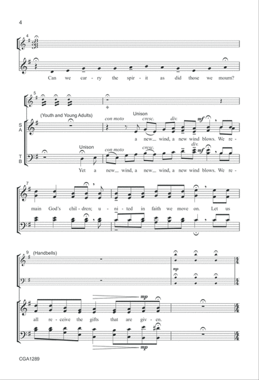 Gifts of the Spirit Gifts of the Spirit 4-Part scores gallery preview page 4