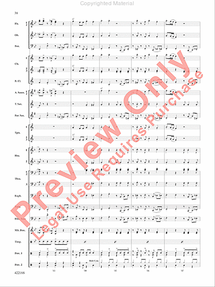 Tower of Power Greatest Hits Concert Band scores gallery preview page 37