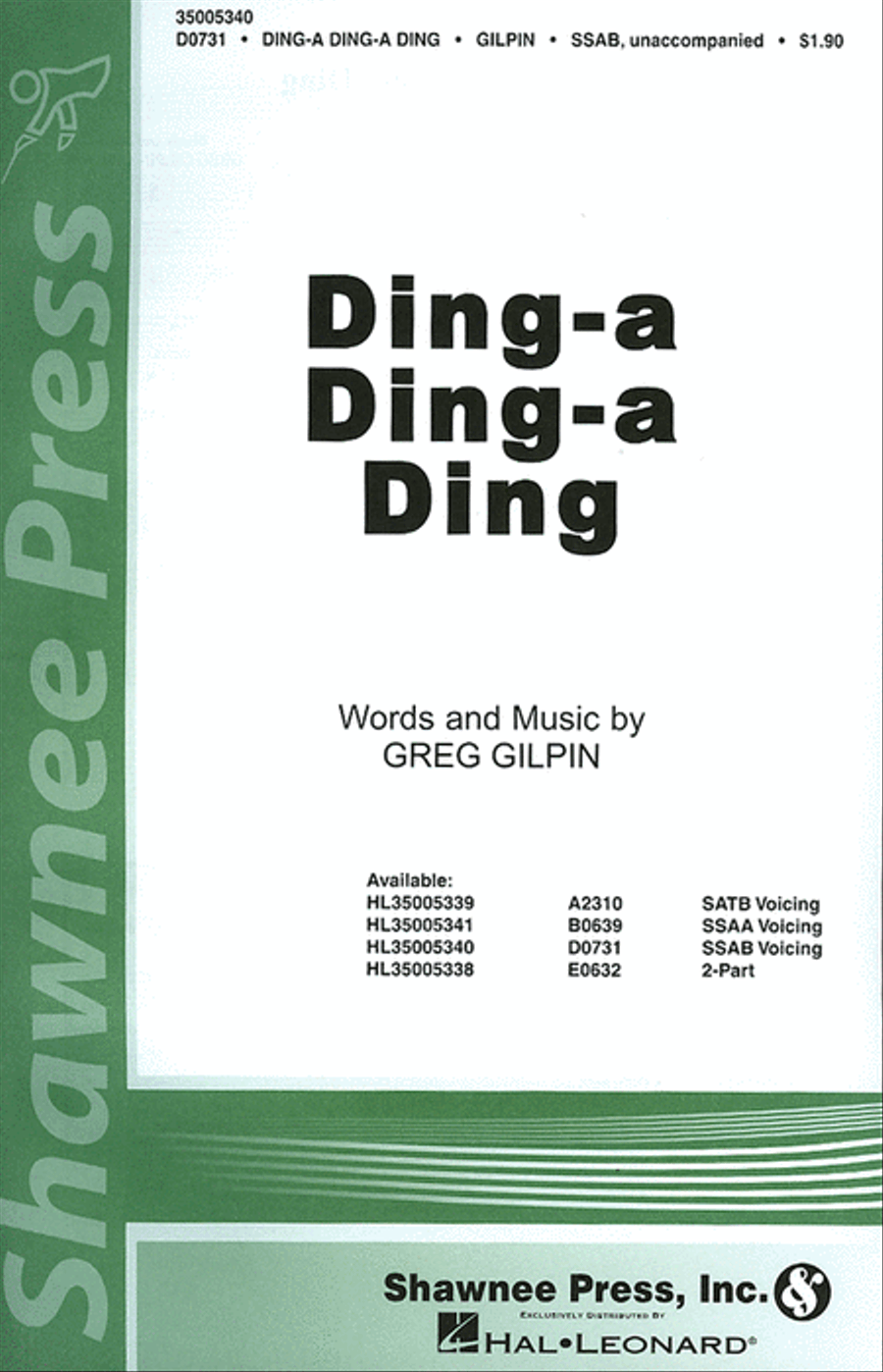 Ding-a Ding-a Ding A Cappella scores gallery preview page 1