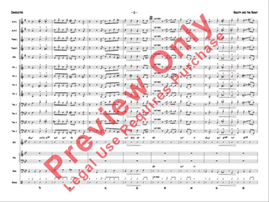 Beauty and the Beast Beauty and the Beast Jazz Ensemble scores gallery preview page 14
