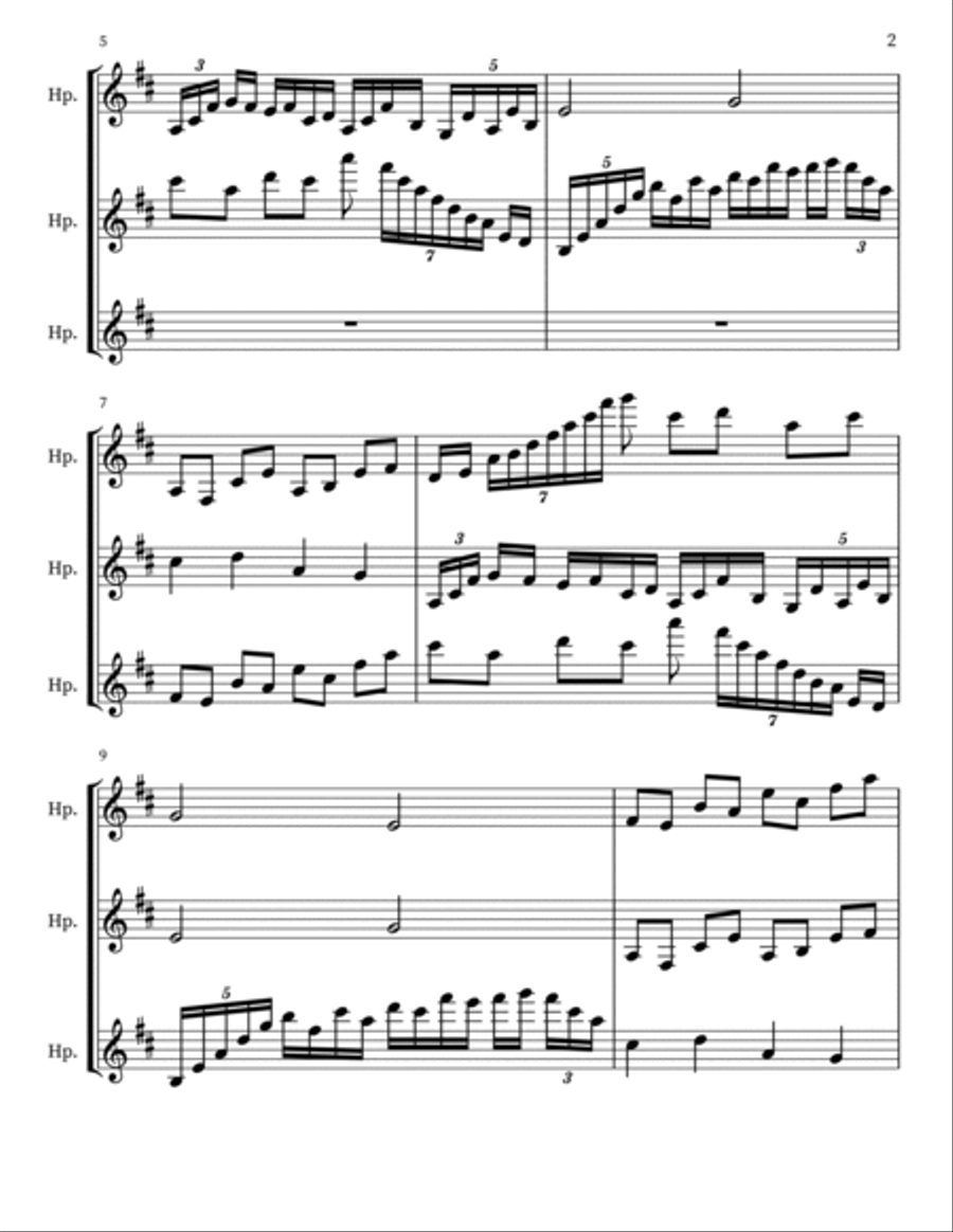 Z 164 for 3 Harps Harmonica scores gallery preview page 2