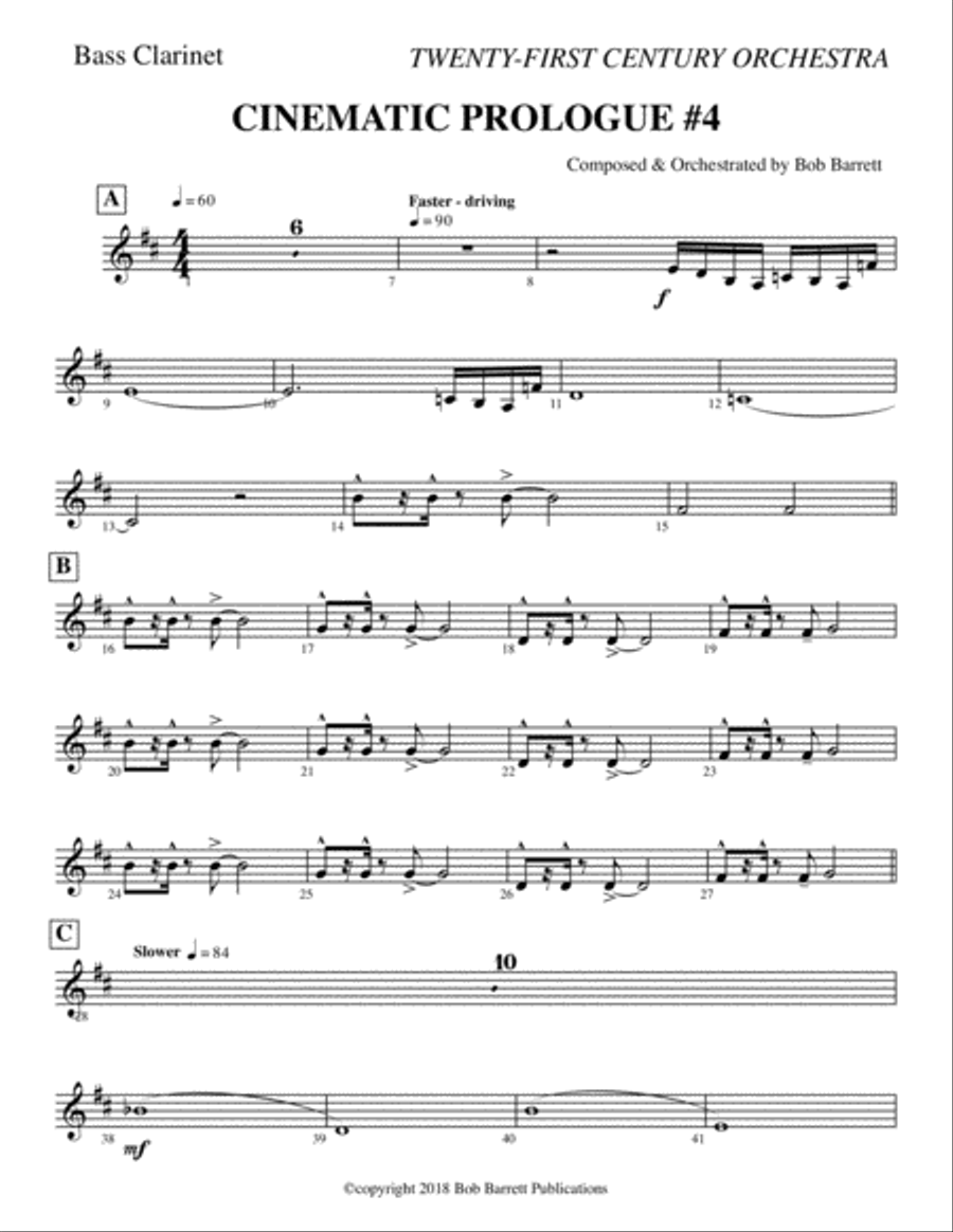 CINEMATIC PROLOGUE #4 Full Orchestra scores gallery preview page 1