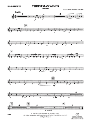 Christmas Winds (Overture): 3rd B-flat Trumpet