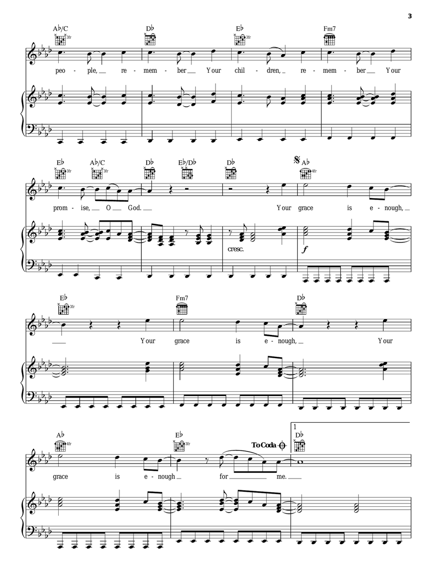 Your Grace Is Enough Guitar scores gallery preview page 3
