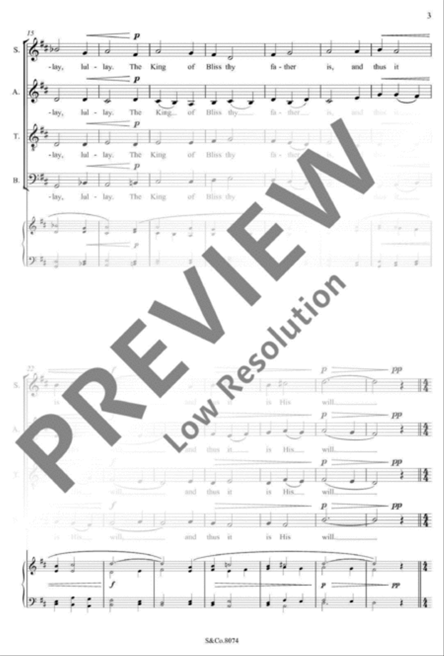 Lullay, My Child, And Weep No More Mixed Choir scores gallery preview page 6