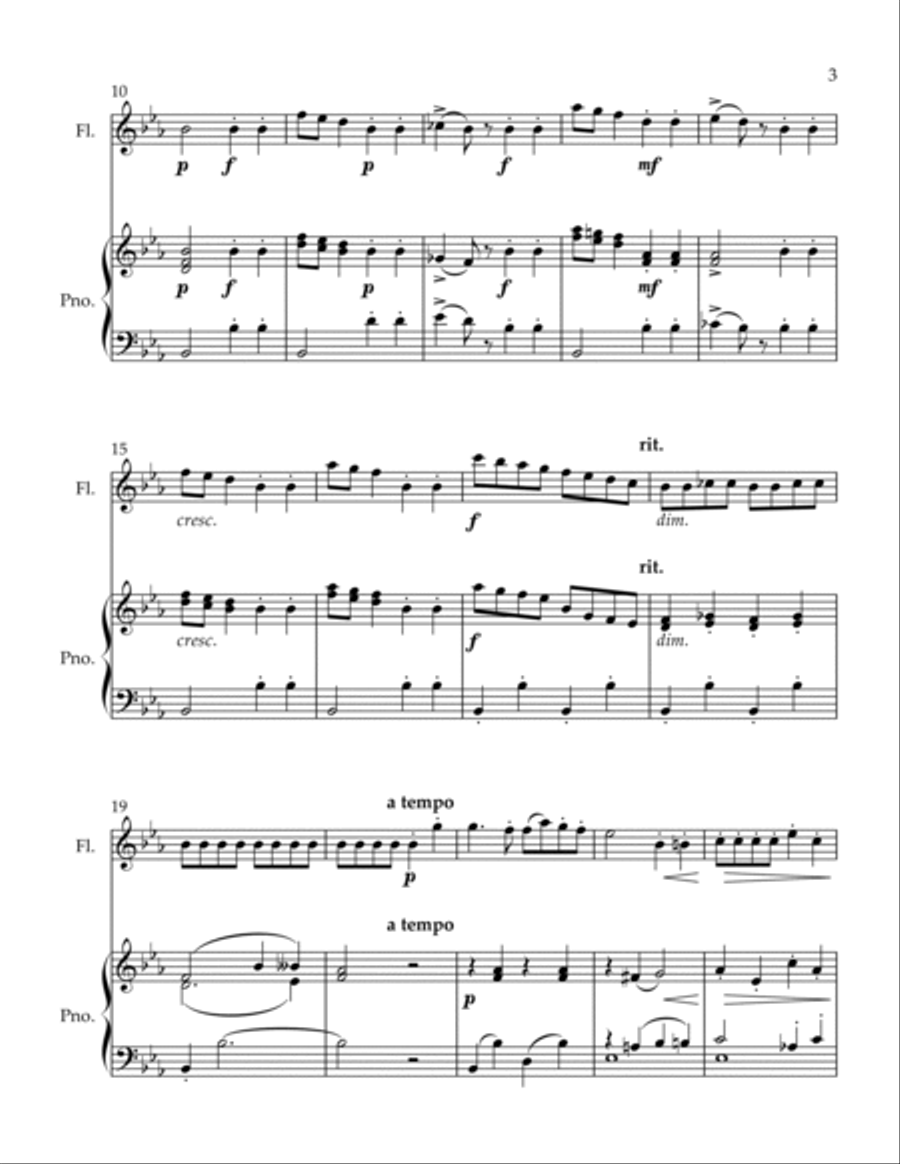 Gavotte Gavotte Flute Solo scores gallery preview page 3
