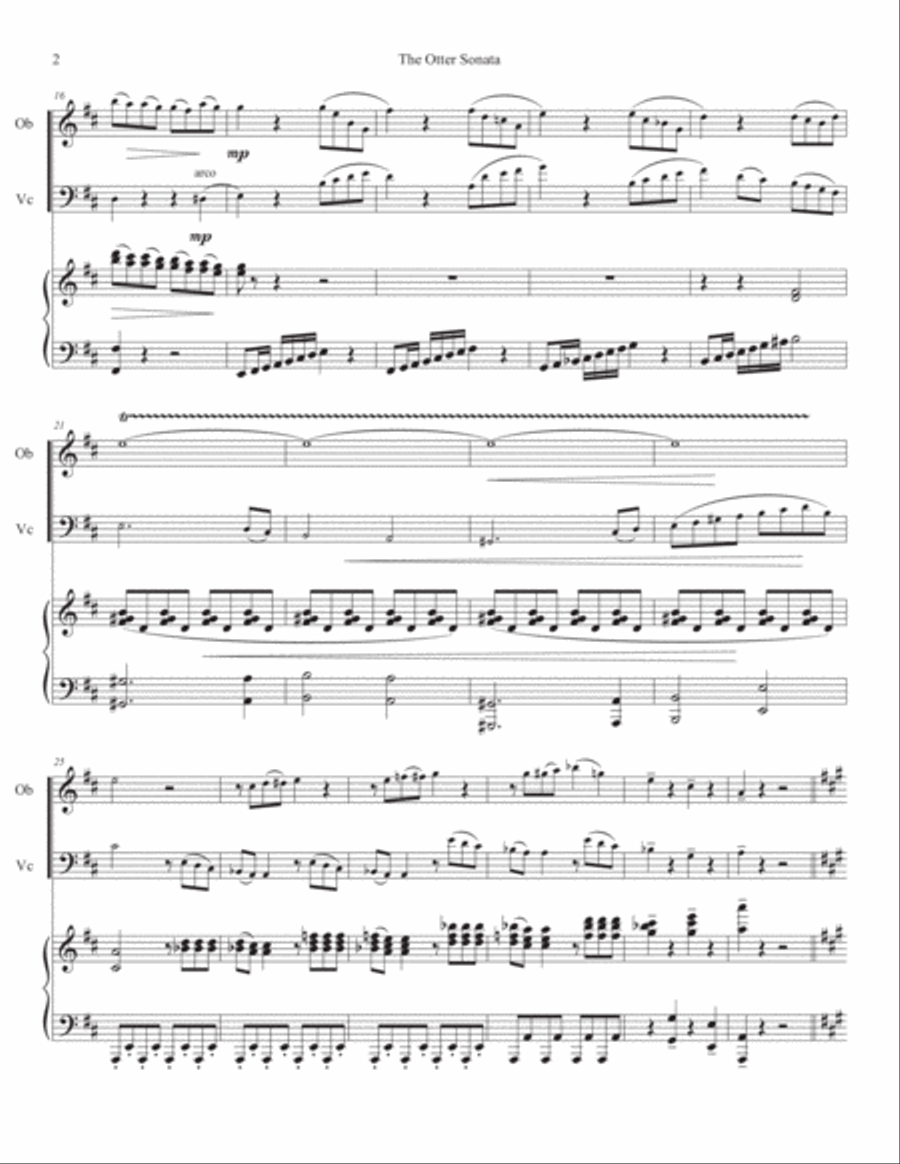 The Otter Sonata The Otter Sonata Oboe scores gallery preview page 3