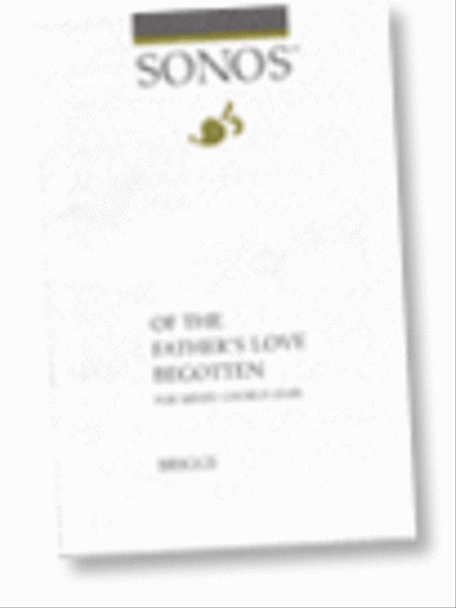Of the Fathers Love Begotten - SAB 3-Part scores gallery preview page 1