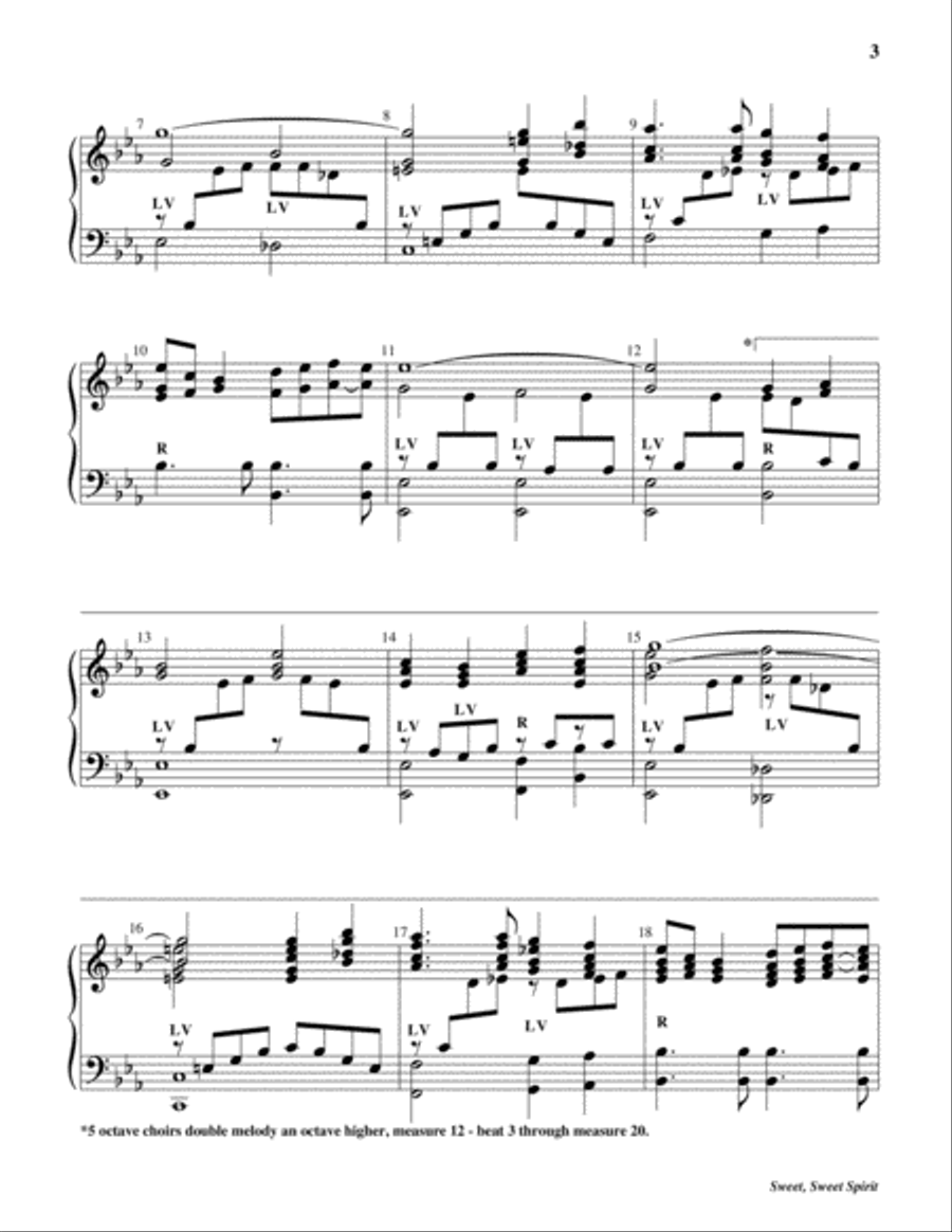 Sweet, Sweet Spirit 5-Octaves scores gallery preview page 3