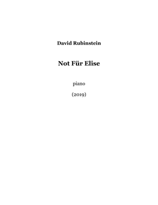 Book cover for Not Für Elise