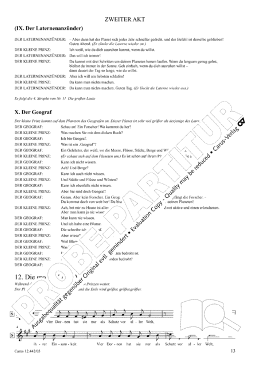Der kleine Prinz 3-Part scores gallery preview page 14