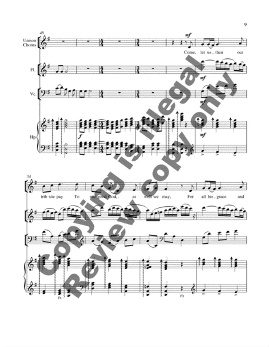 Two Irish Christmas Carols: 2. Good People All, This Christmastime 4-Part scores gallery preview page 6