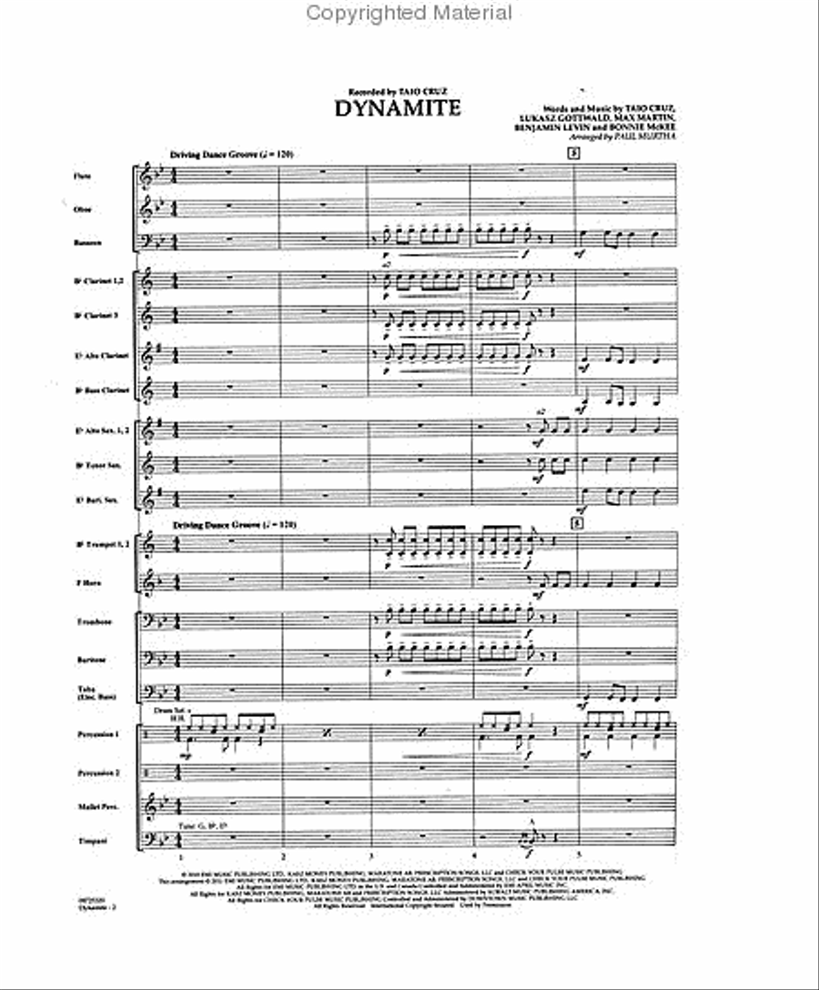 Dynamite Concert Band scores gallery preview page 2