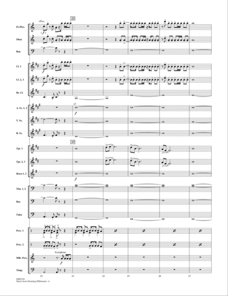 Music from Slumdog Millionaire - Full Score Score scores gallery preview page 6