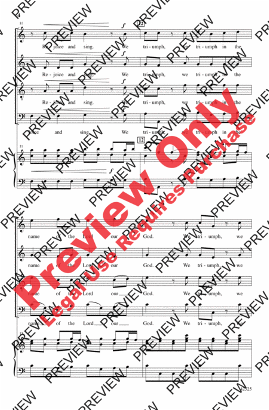 This Is the Day the Lord Has Made 4-Part scores gallery preview page 4