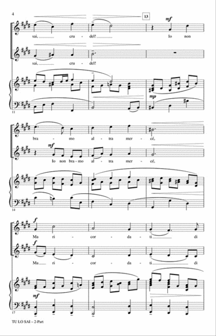 Tu Lo Sai 2-Part scores gallery preview page 3