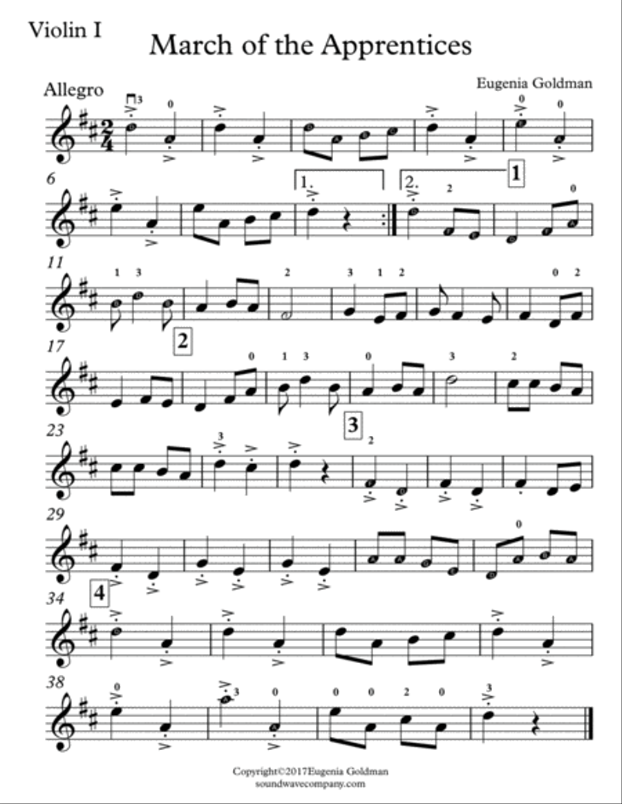 March of the Apprentices String Orchestra scores gallery preview page 6