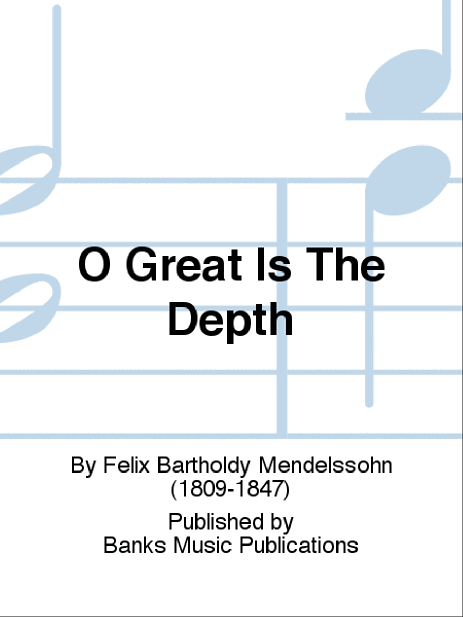 O Great Is The Depth O Great Is The Depth 4-Part scores gallery preview page 1