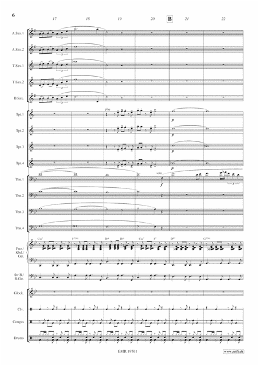 Tropical Romance Big Band scores gallery preview page 7