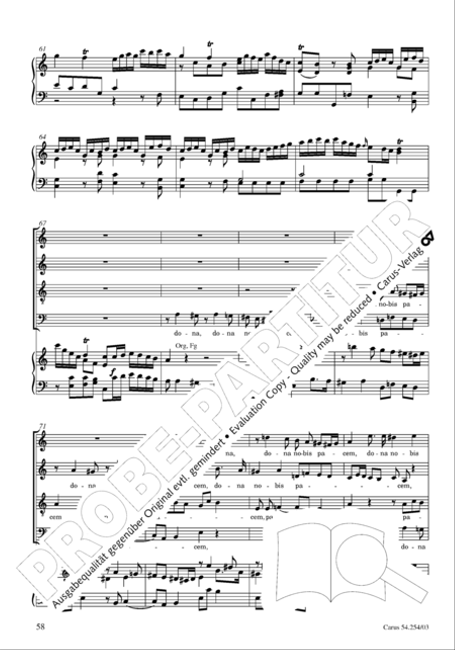 Missa Sancti Hieronymi 4-Part scores gallery preview page 59