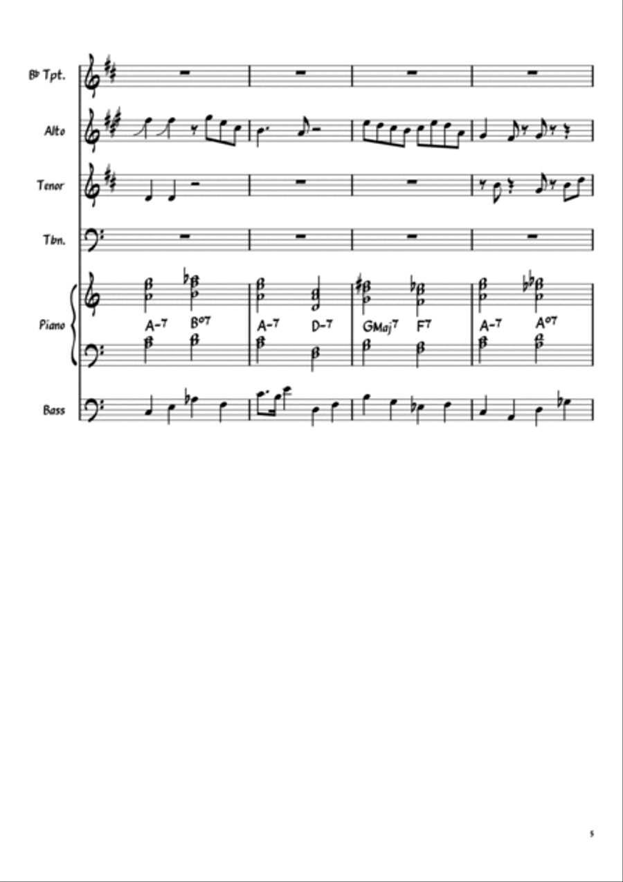 Snazzy Jazz - Score and Parts Jazz Ensemble scores gallery preview page 5