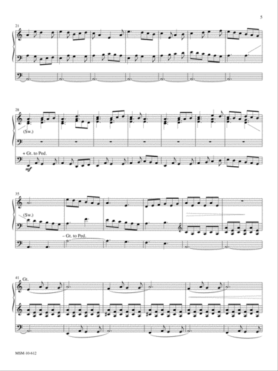 Two Festive Pieces for Organ Organ Solo scores gallery preview page 3