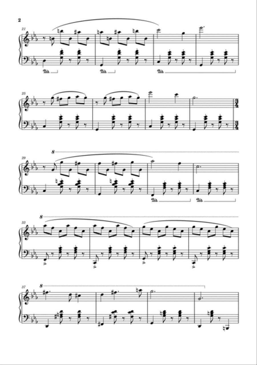 Micmacs à la Gare - Micmacs A La Gare - l'arigot (Added parts) - For Piano Solo Piano Solo scores gallery preview page 2