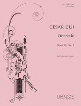 Book cover for Orientale op. 50-9