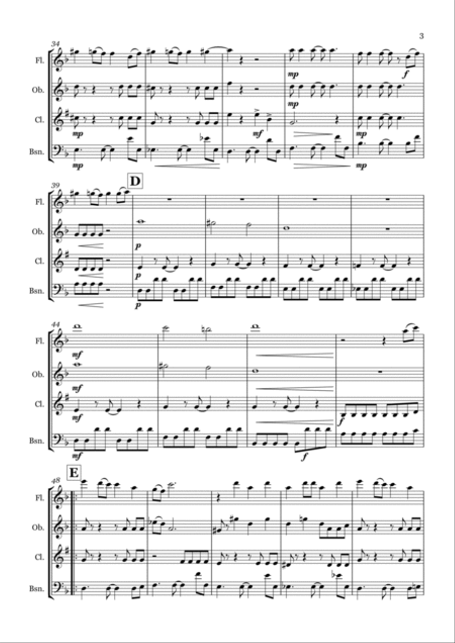 Toxic Woodwind Quartet scores gallery preview page 3