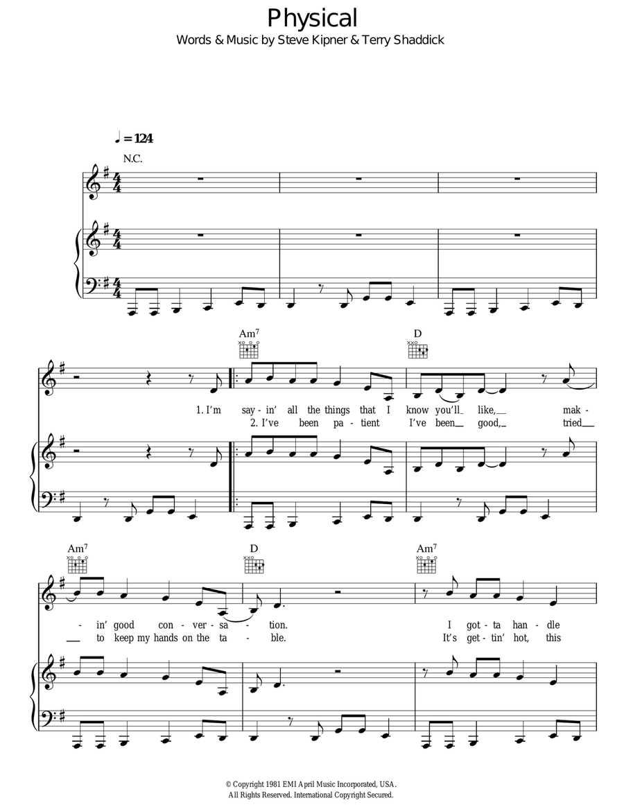 Physical Acoustic Guitar scores gallery preview page 1