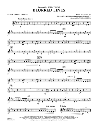 Blurred Lines - Eb Baritone Saxophone