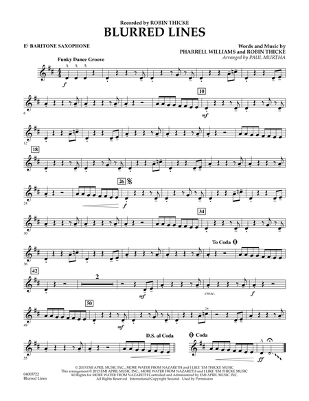 Blurred Lines - Eb Baritone Saxophone
