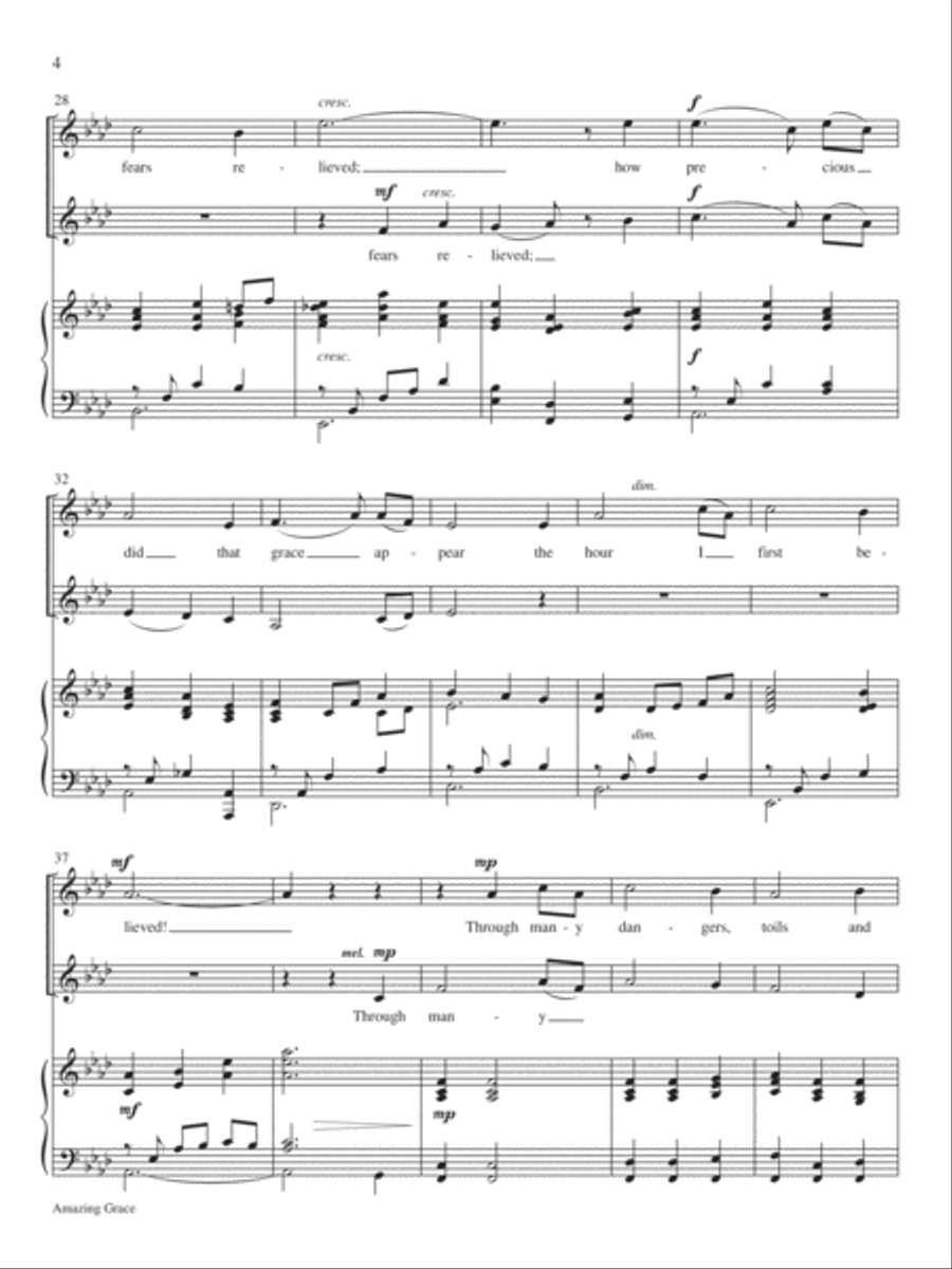 Classic Hymns for Two Voices, Vol. 1-Score Vocal Duet scores gallery preview page 6