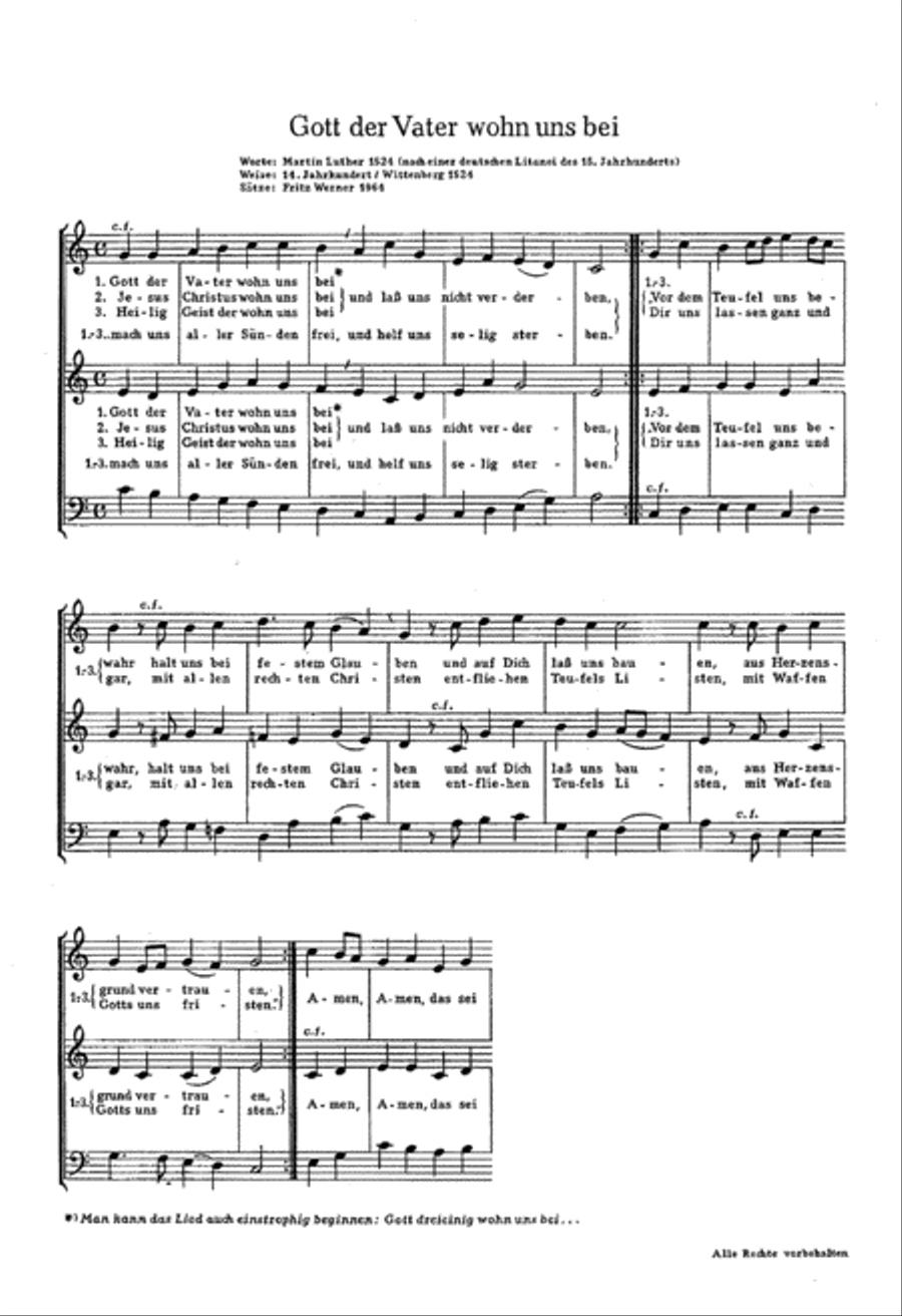 Werner: Gott, der Vater; Kukuck: Heut singt Score scores gallery preview page 1