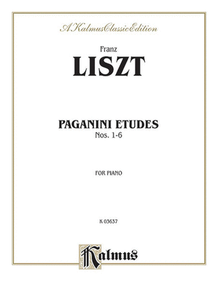 Book cover for Paganini Etudes (Nos. 1-6)
