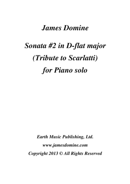 Sonata #2 in D-flat major (Tribute to Scarlatti) image number null