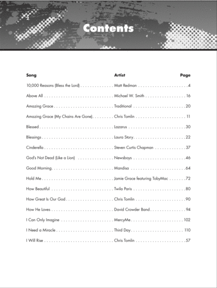 The Giant Book of Christian Sheet Music Piano, Vocal, Guitar scores gallery preview page 2