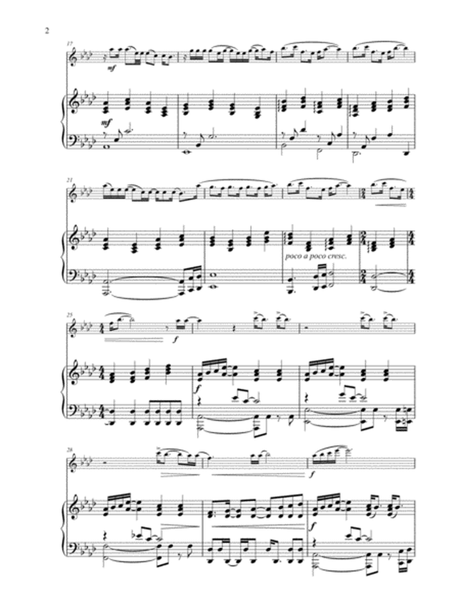 Never Enough (The Greatest Showman) in ORIGINAL KEY - Flute/Violin and Piano image number null