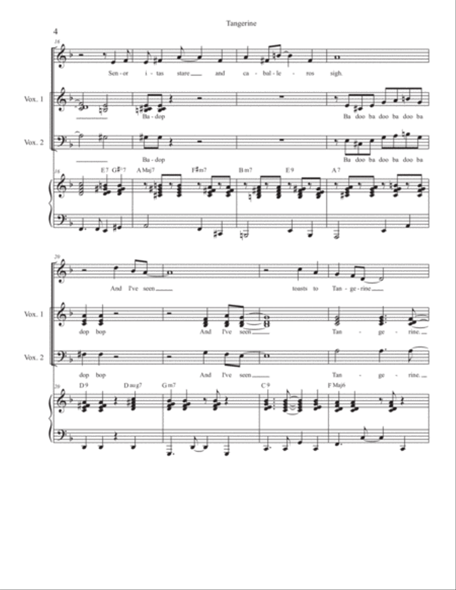 Tangerine 3-Part scores gallery preview page 4
