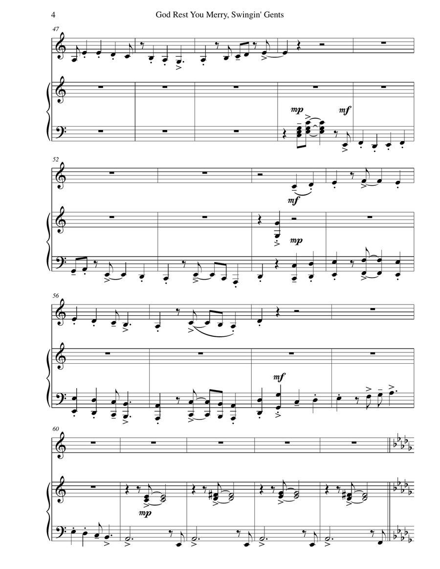 God Rest You Merry, Gentlemen Piano scores gallery preview page 6
