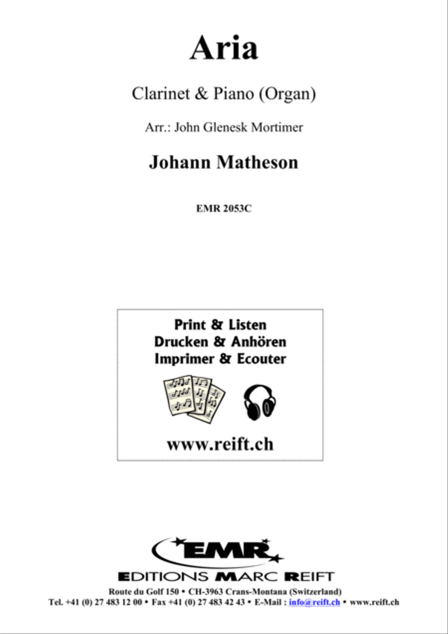 Aria Aria Clarinet Solo scores gallery preview page 2